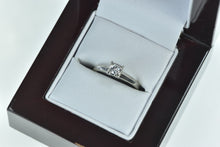 Load image into Gallery viewer, 14K 0.15 Ct Diamond Solitaire Promise Engagement Ring White Gold