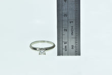 Load image into Gallery viewer, 14K 0.15 Ct Diamond Solitaire Promise Engagement Ring White Gold