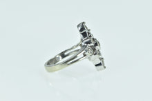 Load image into Gallery viewer, 14K 0.50 Ctw Diamond Compass Engagement Ring White Gold