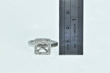 Load image into Gallery viewer, Platinum 7.85mm Princess Diamond Halo Setting Ring