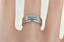 Load image into Gallery viewer, Platinum 7.1mm Grooved Classic Wedding Band Ring
