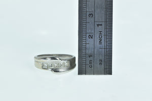 18K 0.50 Ctw Princess Diamond Wedding Band Ring White Gold