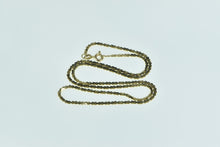 Load image into Gallery viewer, 14K 1.75mm Pressed Geometric Link Chain Necklace 16.25&quot; Yellow Gold