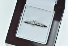 Load image into Gallery viewer, 14K 0.20 Ct Diamond Solitaire Promise Engagement Ring White Gold