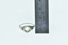 Load image into Gallery viewer, 18K 5.6mm Art Deco Sapphire Engagement Setting Ring White Gold