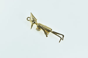 14K Articulated Pearl Marionette Puppet Charm/Pendant Yellow Gold