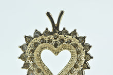 Load image into Gallery viewer, 10K 1.00 Ctw Diamond Encrusted Heart Love Pendant Yellow Gold