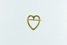 Load image into Gallery viewer, 14K Victorian Heart Classic Valentine Love Symbol Pin/Brooch Yellow Gold