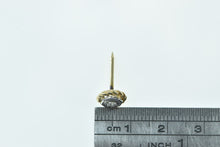 Load image into Gallery viewer, 14K Diamond Vintage Rope Trim Round Lapel Pin/Brooch Yellow Gold