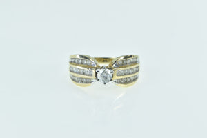 14K 0.75 Ctw Diamond Vintage Engagement Ring Yellow Gold