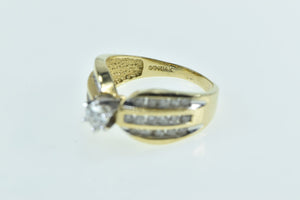 14K 0.75 Ctw Diamond Vintage Engagement Ring Yellow Gold