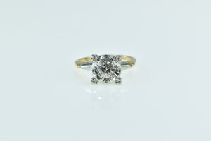 14K 0.44 Ctw 1940's Diamond Engagement Ring Yellow Gold