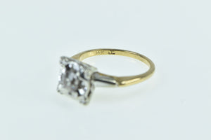 14K 0.44 Ctw 1940's Diamond Engagement Ring Yellow Gold