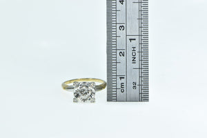 14K 0.44 Ctw 1940's Diamond Engagement Ring Yellow Gold