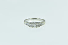 Load image into Gallery viewer, 14K 1.00 Ctw Princess Diamond Engagement Ring White Gold