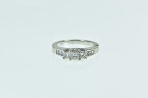 14K 1.00 Ctw Princess Diamond Engagement Ring White Gold