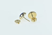 Load image into Gallery viewer, Gold Filled Round Lapis Lazuli Cabochon Vintage Stud Earrings