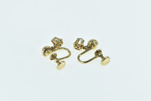 Load image into Gallery viewer, 14K 0.25 Ctw Diamond Vintage Dangle Screw Back Earrings Yellow Gold