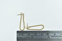 Load image into Gallery viewer, 14K Rope Chain Vintage Dangle Hoop Earrings Yellow Gold