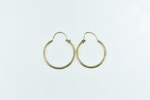 Load image into Gallery viewer, 14K 21.0mm Vintage Classic Simple Hoop Earrings Yellow Gold