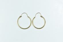 Load image into Gallery viewer, 14K 21.0mm Vintage Classic Simple Hoop Earrings Yellow Gold