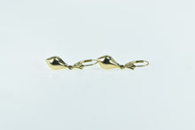 Load image into Gallery viewer, 14K Puffy Tear Drop Vintage Dangle Statement Earrings Yellow Gold