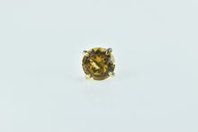 Load image into Gallery viewer, 14K Citrine Round Solitaire Single Vintage Stud Earring Yellow Gold