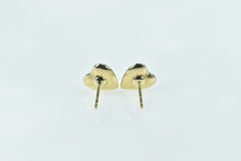 Load image into Gallery viewer, 14K Puffy Heart Forget Me Not Love Valentine Stud Earrings Yellow Gold