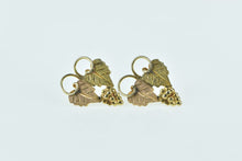 Load image into Gallery viewer, 14K Black Hills Leaf Cluster Vintage Stud Earrings Yellow Gold