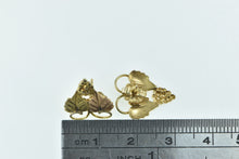 Load image into Gallery viewer, 14K Black Hills Leaf Cluster Vintage Stud Earrings Yellow Gold