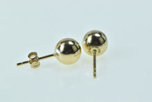 Load image into Gallery viewer, 14K 7.0mm Classic Round Vintage Ball Stud Earrings Yellow Gold