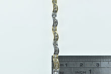 Load image into Gallery viewer, 14K 2.00 Ctw Wavy White &amp; Yellow Diamond Tennis Bracelet 6.5&quot; Yellow Gold