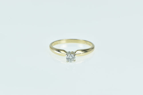 14K 0.20 Ct Diamond Engagement Solitaire Ring Yellow Gold