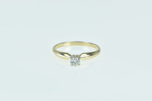 14K 0.20 Ct Diamond Engagement Solitaire Ring Yellow Gold