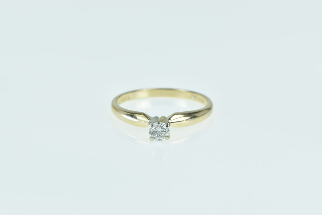 14K 0.20 Ct Diamond Engagement Solitaire Ring Yellow Gold