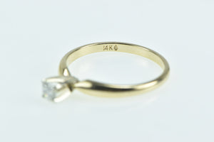 14K 0.20 Ct Diamond Engagement Solitaire Ring Yellow Gold