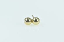 Load image into Gallery viewer, 14K 5mm Vintage Round Classic Ball Stud Earrings Yellow Gold