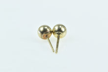 Load image into Gallery viewer, 14K 5mm Vintage Round Classic Ball Stud Earrings Yellow Gold