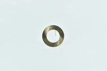 Load image into Gallery viewer, 14K 1960&#39;s Pleated Circle Swirl Design Round Pin/Brooch Yellow Gold