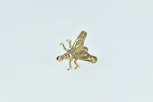 Load image into Gallery viewer, 14K Pierced House Fly Vintage Bug Insect Pin/Brooch Yellow Gold