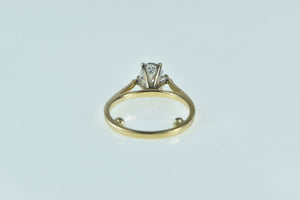 14K 0.74 Ct Oval Diamond Solitaire Engagement Ring Yellow Gold