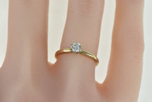 Load image into Gallery viewer, 14K 0.27 Ct Diamond Solitaire Engagement Ring Yellow Gold