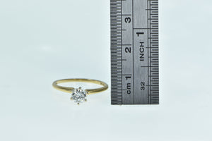 14K 0.50 Ct Diamond Classic Solitaire Engagement Ring Yellow Gold