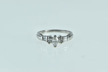 Load image into Gallery viewer, Platinum 0.50 Ctw Marquise Diamond Engagement Ring