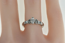 Load image into Gallery viewer, Platinum 0.50 Ctw Marquise Diamond Engagement Ring