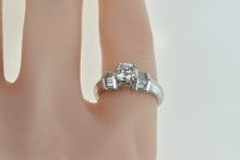 Load image into Gallery viewer, Platinum 0.72 Ctw Diamond Classic Engagement Ring