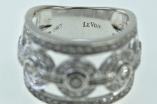 Load image into Gallery viewer, 14K 1.33 Ctw LeVian Chocolate Diamond Statement Ring White Gold