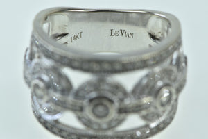 14K 1.33 Ctw LeVian Chocolate Diamond Statement Ring White Gold