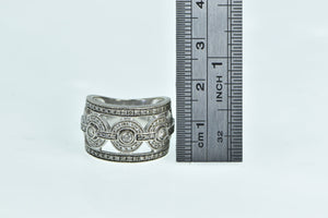 14K 1.33 Ctw LeVian Chocolate Diamond Statement Ring White Gold