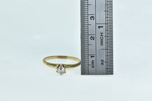 14K 0.26 Ct OMC Diamond Solitaire Engagement Ring Yellow Gold